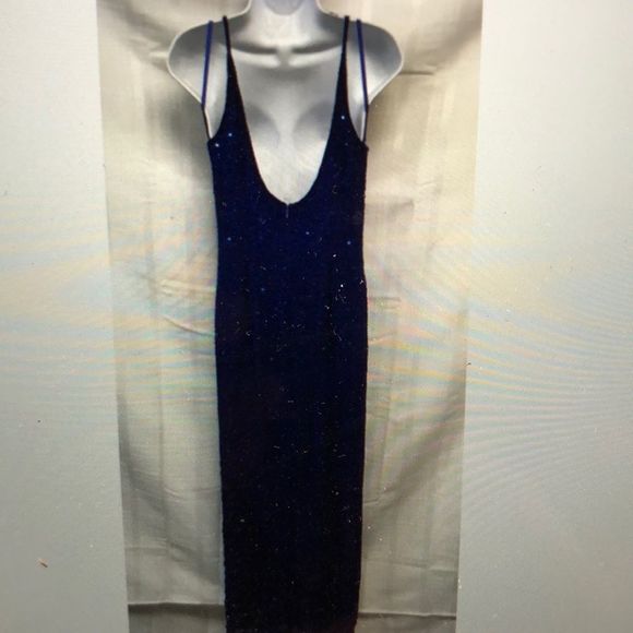 Scala 💯 Silk Beaded Size L Blue and Black beads - Picture 4 of 13